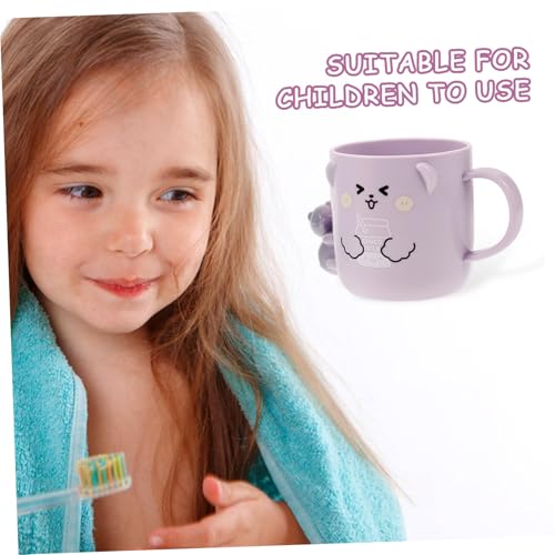 Plastic Cup Toddler Set 2PCS Kids Tooth Brush Holder