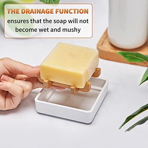 High-Quality Bamboo soap dishes for bar soap shower and bathroom