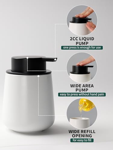 Bosilunlife Ceramic Soap and Toothbrush Holder Set