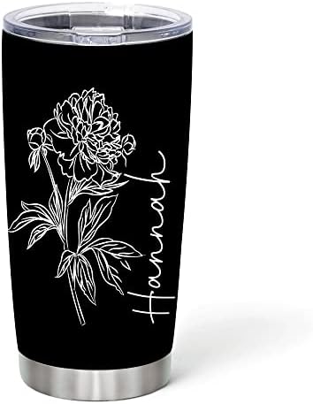 Personalized Stainless Steel Tumbler for Floral Lovers