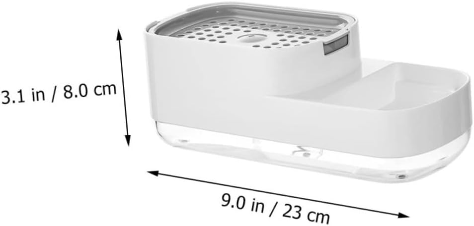 KONTONTY Dish Soap Dispenser - Safe Plastic Pump for Kitchen Bathroom