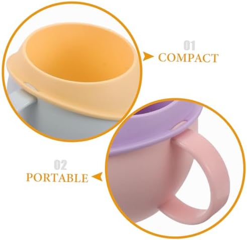 STOBAZA 2pcs Bathroom Mouthwash Cup with Handle
