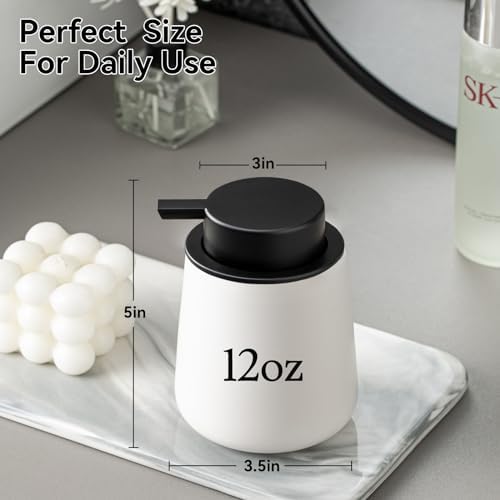 AZMOYAC Foaming Soap Dispenser 2 Pack Ceramic 1