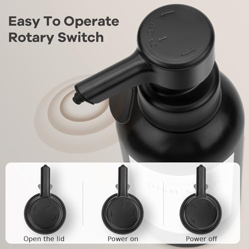 Automatic Soap Dispenser Touch Operated 16 Oz Black