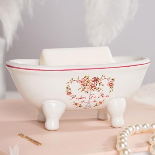 Mini Ceramic Clawfoot Soap Dish Style 01