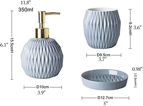 4-Piece Countertop Soap Dispenser Set