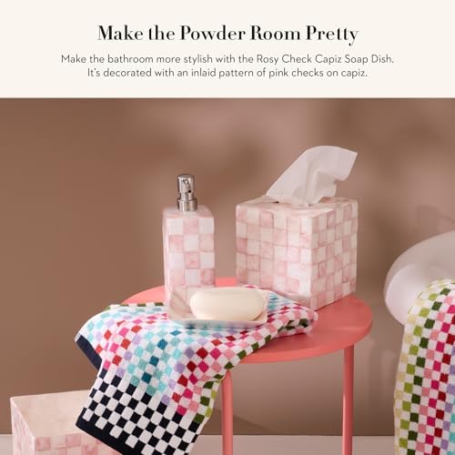 Mackenzie-Childs Decorative Pink-White Check