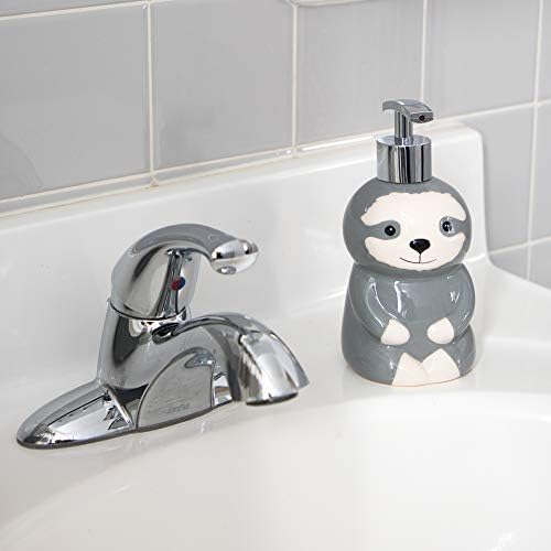 Isaac Jacobs Ceramic Sloth Soap Dispenser 12 Oz
