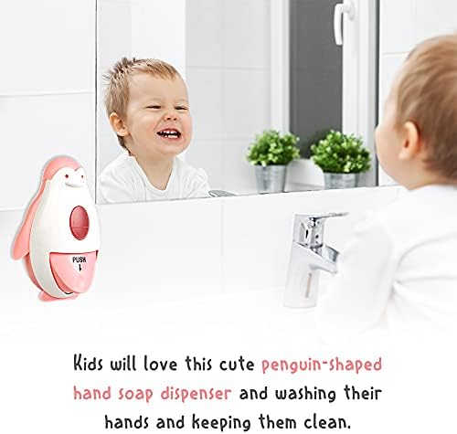 Cute Plastic Soap Dispenser for Kids penguin design