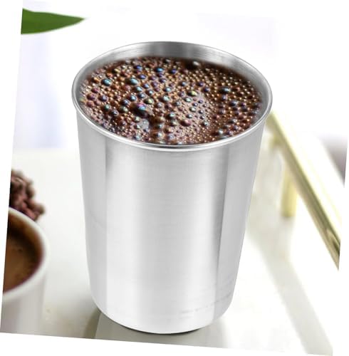 Luxshiny bathroom tumbler stainless steel mouthwash cup for home and travel 180ml