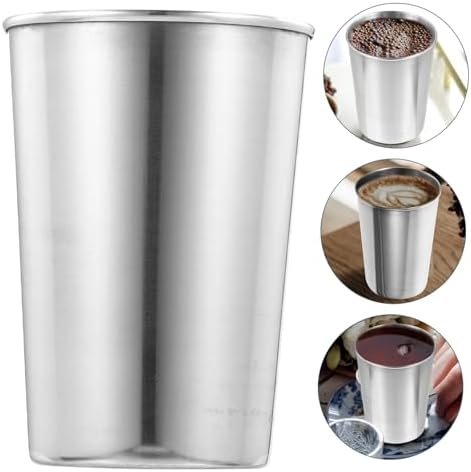 Stainless Steel Tumbler Silver-Finish for Bathroom Kitchen