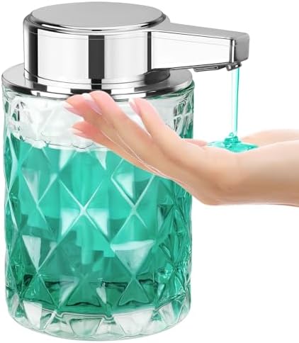 8 oz Glass Touchless Alcohol-Free Automatic Dispenser for Kitchen Bathroom