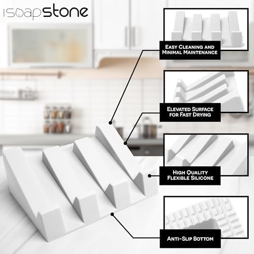 Elevated Silicone Soap Dish 2-Pack