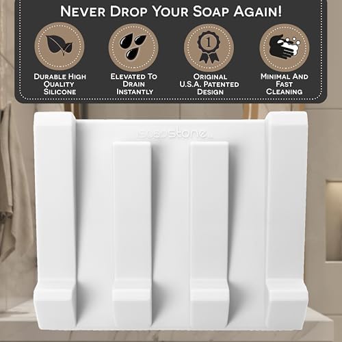 Elevated Silicone Soap Dish 2-Pack