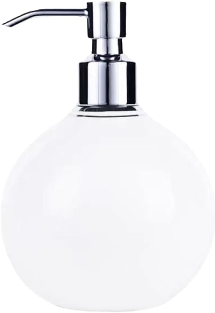White Marble Soap Dispenser with Pump Bottle