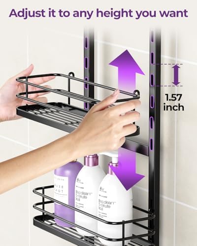 ODesign 2 Tier Height-Adjustable Shower Caddy