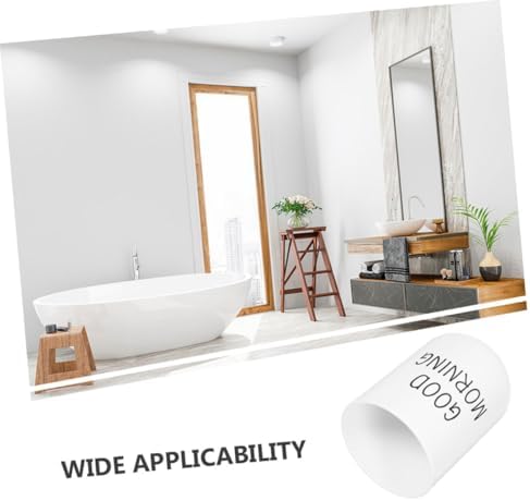 LABRIMP Bathroom Tumbler Cup for Toothbrush and Makeup Brush Organizer White
