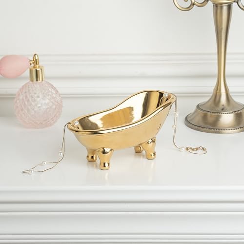 56 Ceramic Bathtub Soap Dish Golden