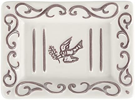 White-Washed Terracotta Soap Dish