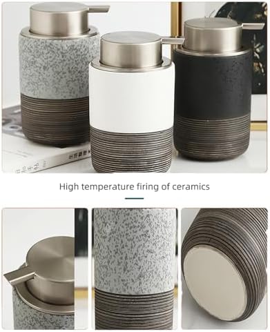 Ceramic soap dispenser safe multi-use bathroom kitchen must-have