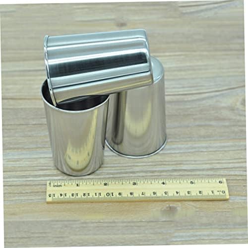 MAGICLULU 2-Pack Stainless Steel Tumbler Reusable Water Toothbrush Cups 180ml Silver