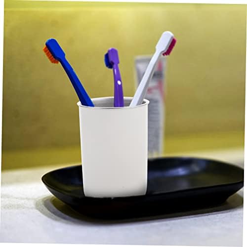 Stainless Steel Tumbler for Toothbrush Organizing - Practical Style in the Bathroom