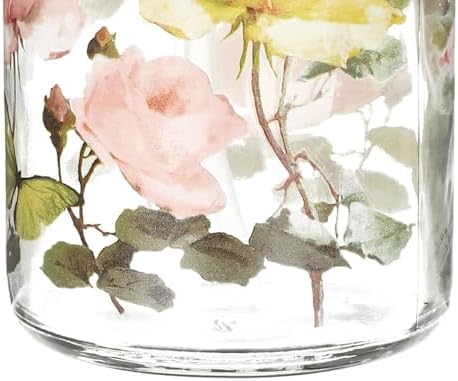 Stylish 17oz Glass soap dispenser with Butterfly