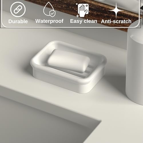 Quartzerra Double Layer Granite Soap Dish