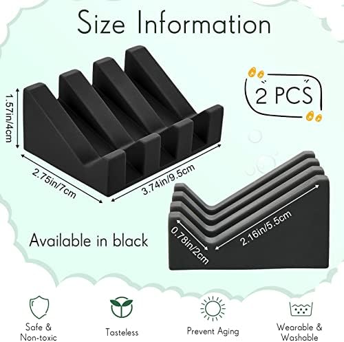 Cunhill 2 Piece Silicone Soap Dish Set