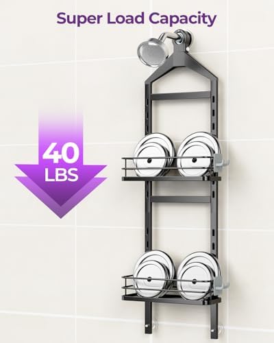 ODesign 2 Tier Height-Adjustable Shower Caddy