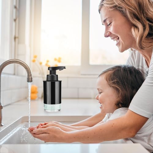 MANUAL FOaming soap dispenser automatic touchless smart sensor black acrylic
