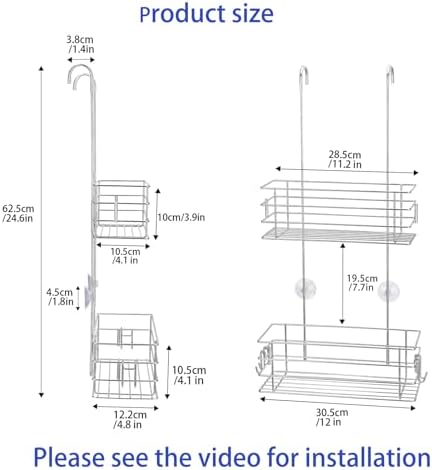 Rotating Shower Caddy Durable