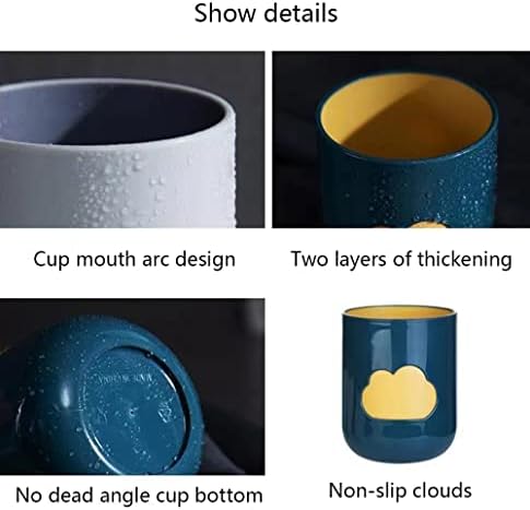 Cloud Mouthwash Cup Home Brushing Cup Creative Cutesy DesignLight Pink Off White