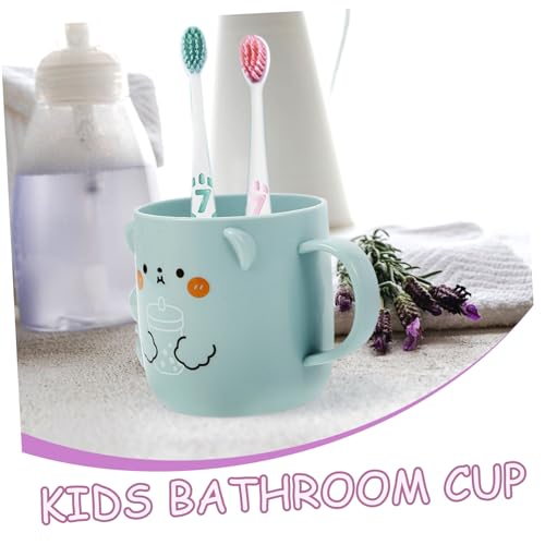 Plastic Cup Toddler Set 2PCS Kids Tooth Brush Holder