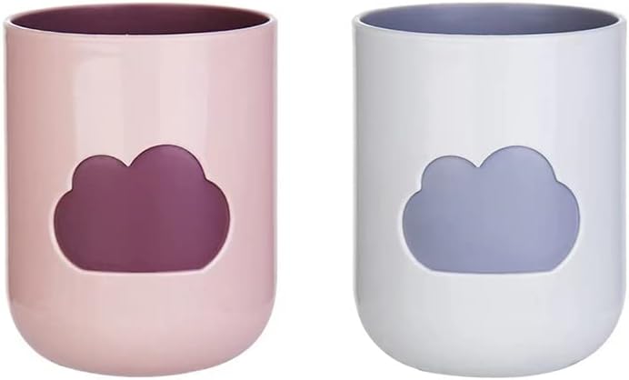 Cloud Mouthwash Cup Home Brushing Cup Creative Cutesy DesignLight Pink Off White