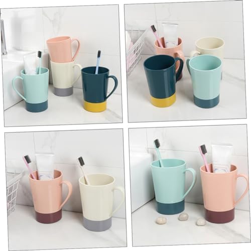 SHOWERORO - 4-Piece Dual Use Toothbrush Toothpaste Holder for Home Travel