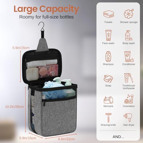 Versatile Portable Mesh Shower Caddy for Men Women