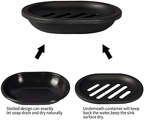 2-Piece Soap Dish for Sink Durable and Easy to Clean
