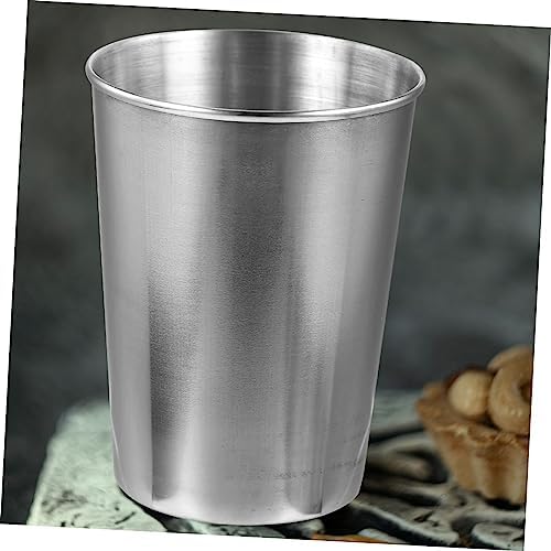 Luxshiny bathroom tumbler stainless steel mouthwash cup for home and travel 180ml