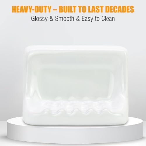 4x4 Tile Wall Soap Holder with Drainage Design