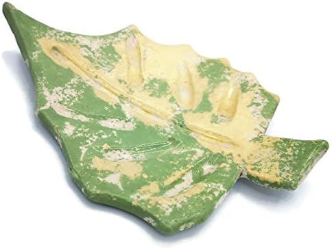 Green Ceramic Soap Dish Handmade Eco-Friendly