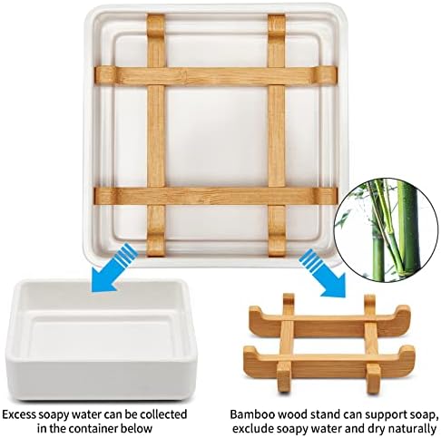 High-Quality Bamboo soap dishes for bar soap shower and bathroom