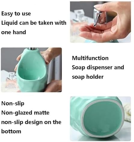 OXOAMP Handwashing Dispenser - Dual Purposesoap Dispenser for Bathroom Handwashing White