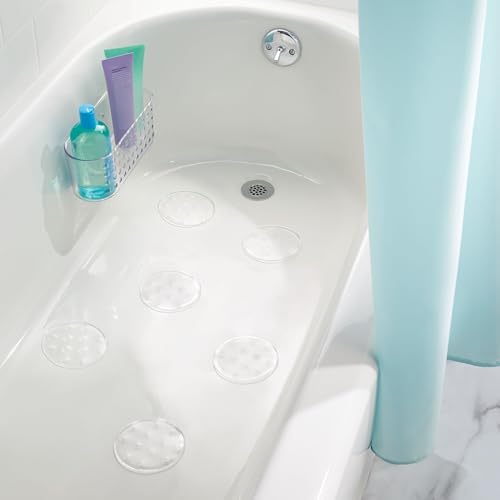 iDesign Hanging Suction Shower Caddy Basket for Bathroom Storage