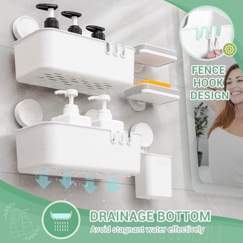 5-Piece Suction Cup Shower Organizer