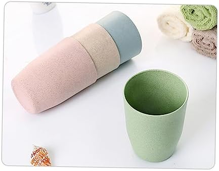 ABOOFAN Wheat Stem Rinsing Tumbler Eco-Friendly Family- friendly and Easy to Clean