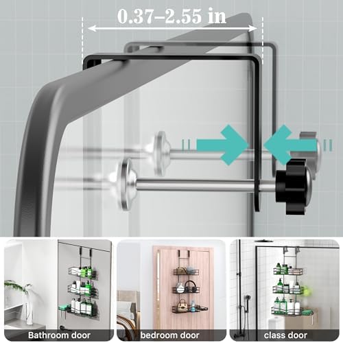 Adjustable Rust-Resistant over the Door Shower Caddy