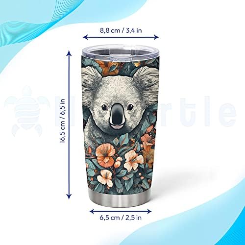 Hyturtle Personalized Koala Lover Stainless Steel Tumbler