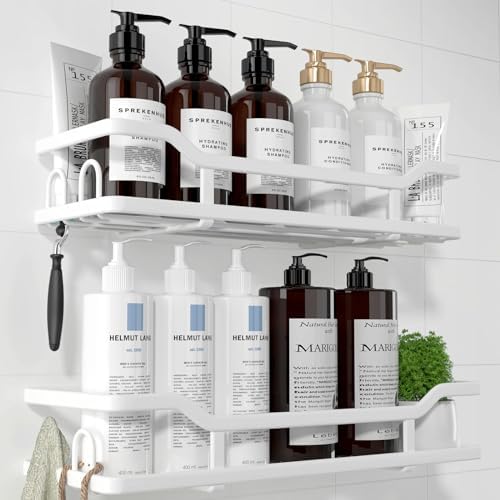 Sturdy Stainless Steel Shower Caddy for Efficient Bathroom Storage