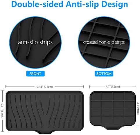 3-Pack Silicone Soap Dishes Set Kitchen and Bathroom Essential